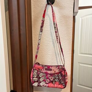 Vera Bradley Pink and Red Floral Shoulder Bag